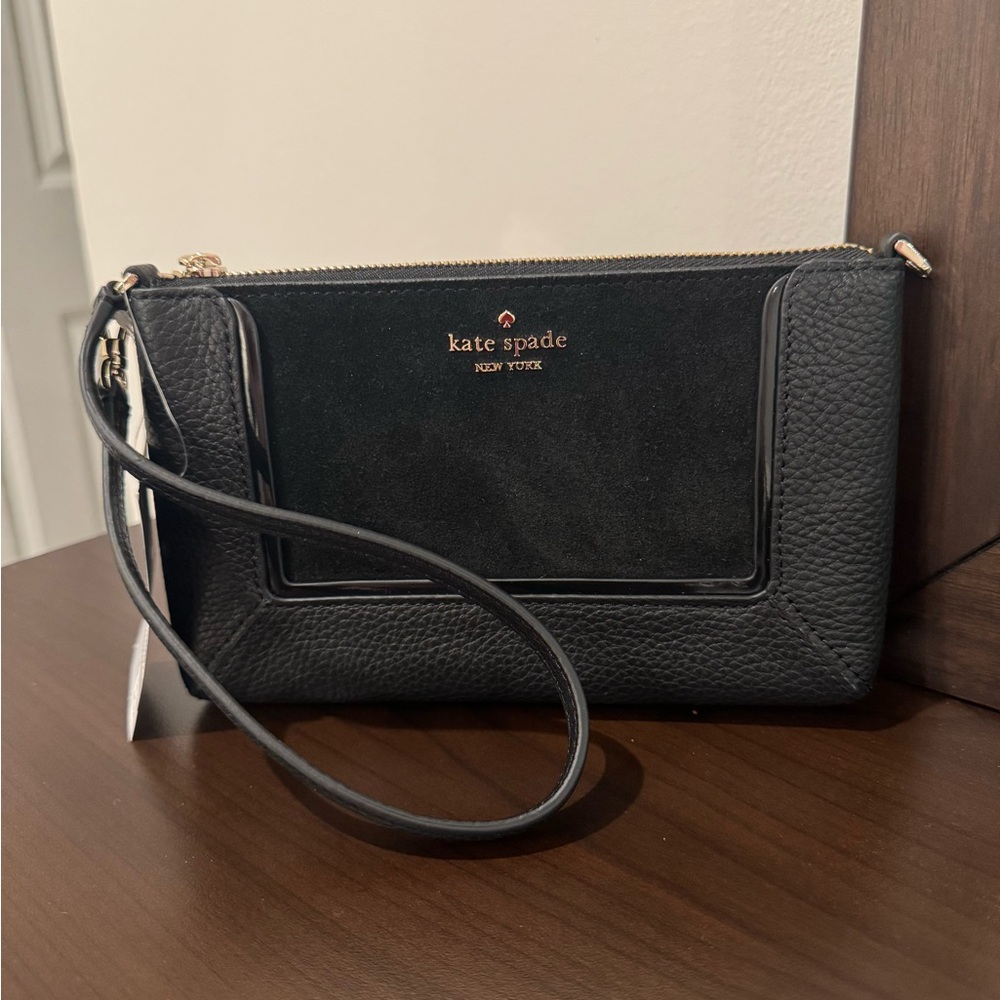 Kate Spade Black Wristlet Bag
